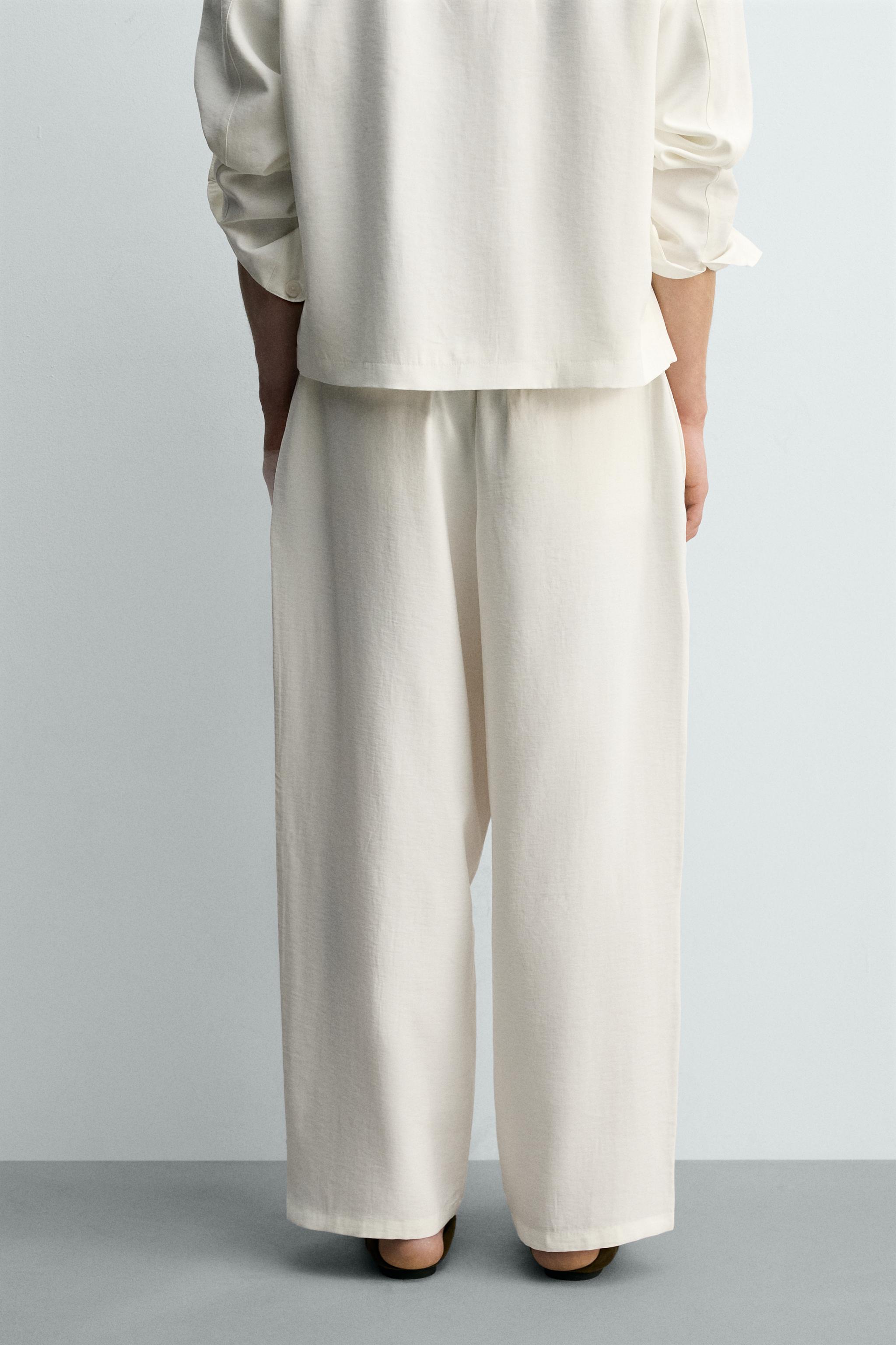 PANTALON FLUIDE À PLIS